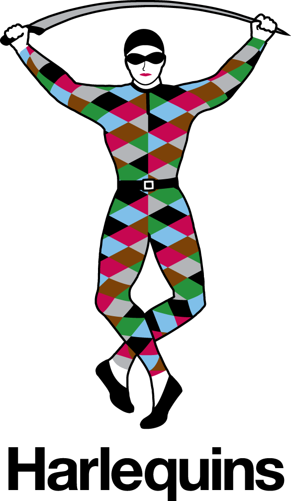 harlequins pres primary logo DTF transfer for t shirt